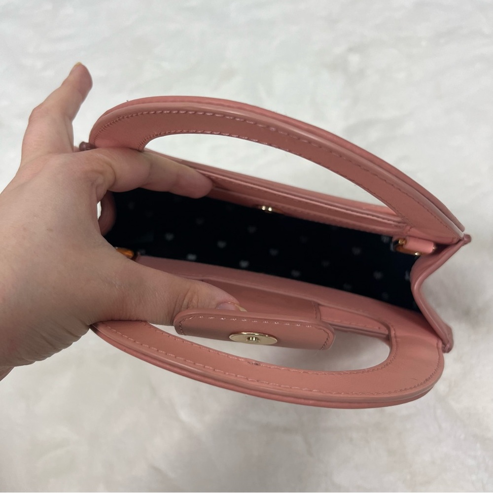 LELE SADOUGHI CARLA CHECKERED LEATHER TOP HANDLE BAG - Picture 12 of 12